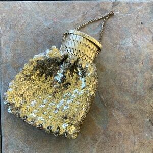 1940s Sequin Accordion Evening Bag